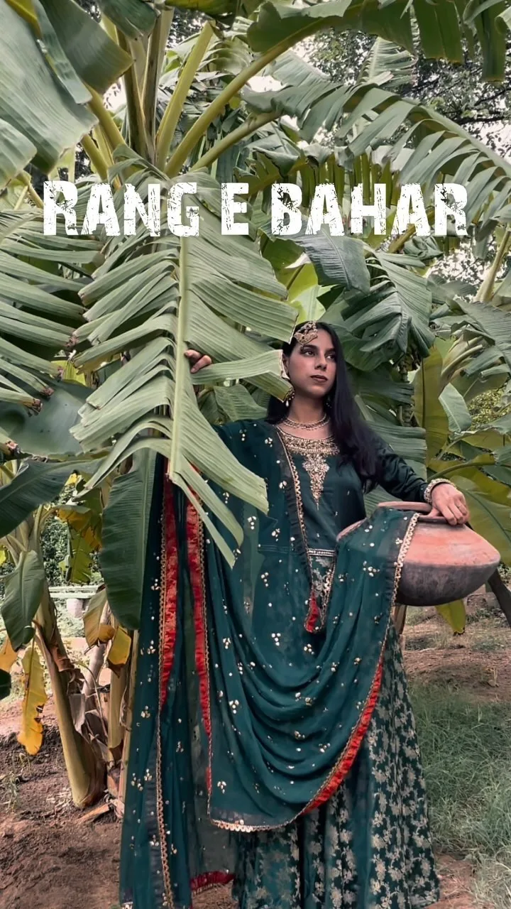 Naghma e Mousam | نغمۂ موسم Collection By Shomsa Article name: "Rang e Bahar - رنگ بہار" #NM-05 | 3-PC @cinepasha X @pov