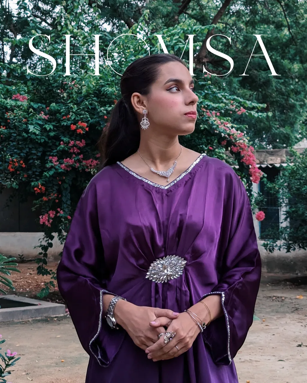 Naghma e Mousam | نغمۂ موسم Collection By Shomsa Article name: “Rang e Mahfil - رنگِ محفل” #NM-04 | 4-PC Step into the elegance of the season with our “Rang e M